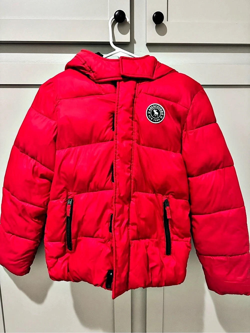 Abercrombie & Fitch Kids Puffer Jacket in Pink Like New